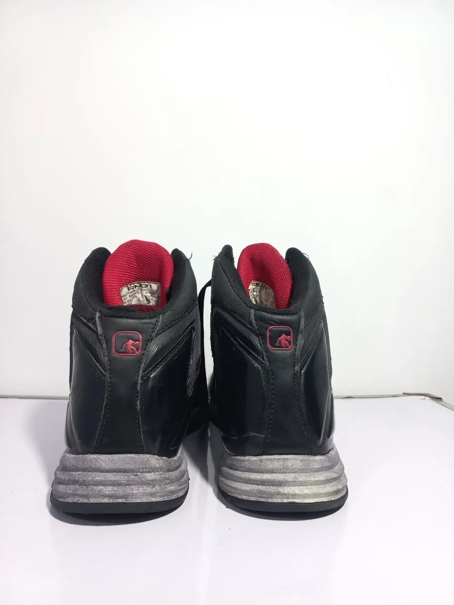 AND1 ATHLETIC BLACK WHITE TRIM SHOE & LACE CLOSURE-5